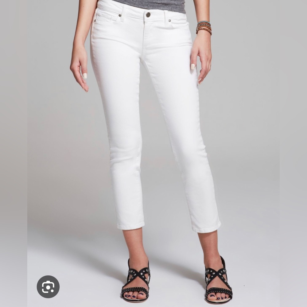 PAIGE Kylie Crop White Jeans